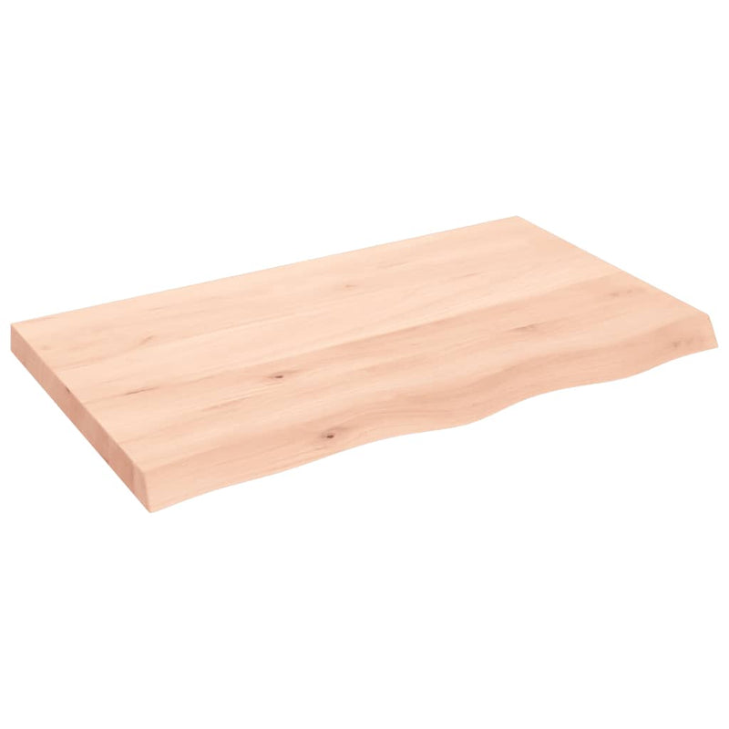 vidaXL kezeletlen tömör tölgyfa fali polc 100x60x(2-6) cm