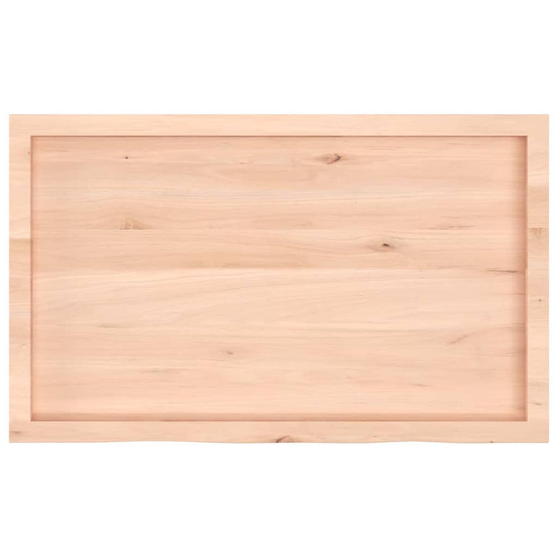 vidaXL kezeletlen tömör tölgyfa fali polc 100x60x(2-6) cm