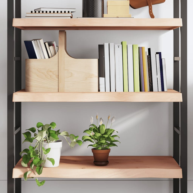 vidaXL kezeletlen tömör tölgyfa fali polc 100x60x(2-6) cm