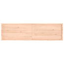 vidaXL kezeletlen tömör tölgyfa fali polc 220x60x(2-6) cm