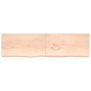 vidaXL kezeletlen tömör tölgyfa fali polc 220x60x(2-6) cm