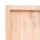 vidaXL kezeletlen tömör tölgyfa fali polc 220x60x(2-6) cm