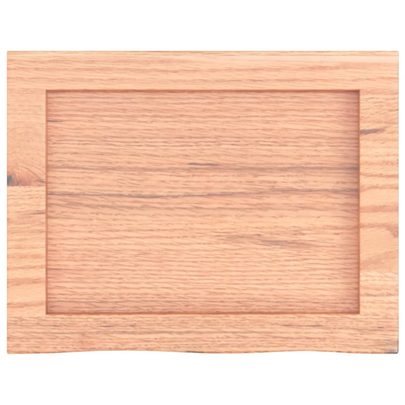 vidaXL világosbarna kezelt tömör tölgyfa fali polc 40x30x(2-6) cm
