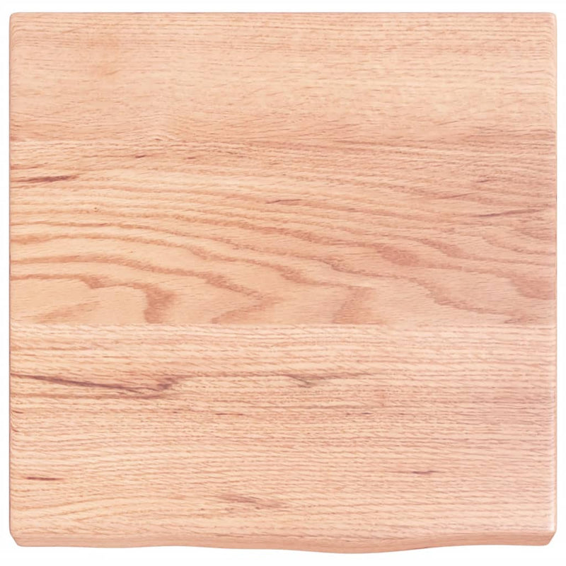 vidaXL világosbarna kezelt tömör tölgyfa fali polc 40x40x(2-4) cm
