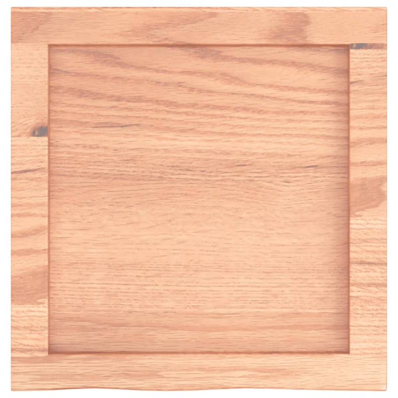 vidaXL világosbarna kezelt tömör tölgyfa fali polc 40x40x(2-4) cm