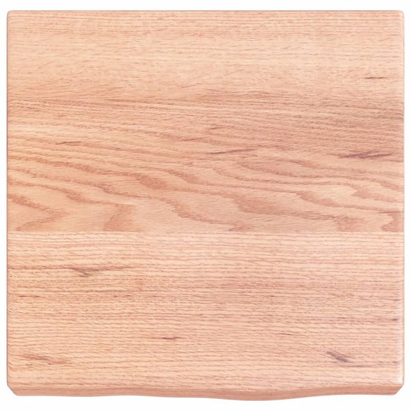 vidaXL világosbarna kezelt tömör tölgyfa fali polc 40x40x(2-6) cm