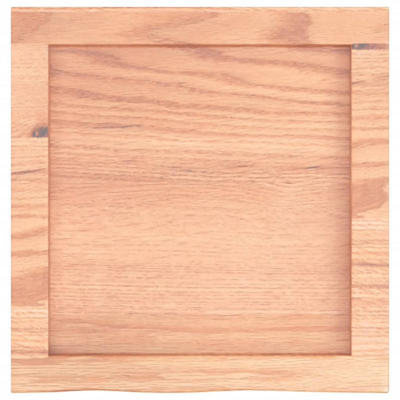 vidaXL világosbarna kezelt tömör tölgyfa fali polc 40x40x(2-6) cm