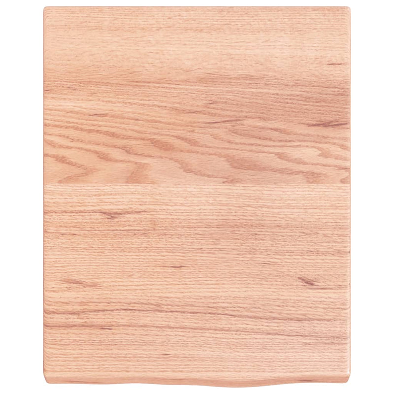 vidaXL világosbarna kezelt tömör tölgyfa fali polc 40x50x(2-4) cm