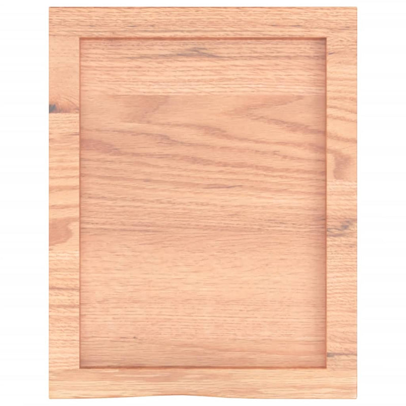 vidaXL világosbarna kezelt tömör tölgyfa fali polc 40x50x(2-4) cm