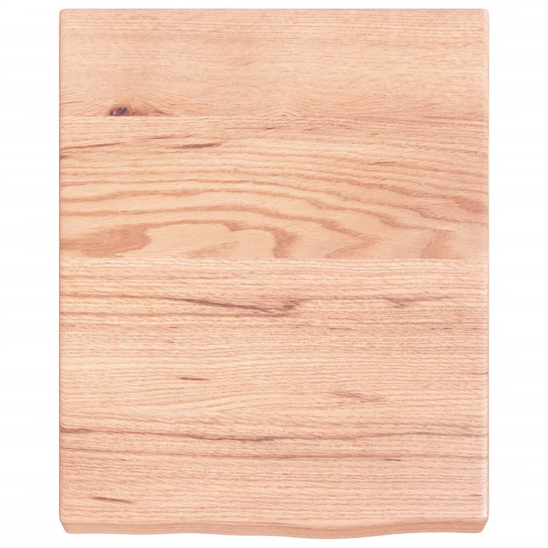 vidaXL világosbarna kezelt tömör tölgyfa fali polc 40x50x(2-6) cm
