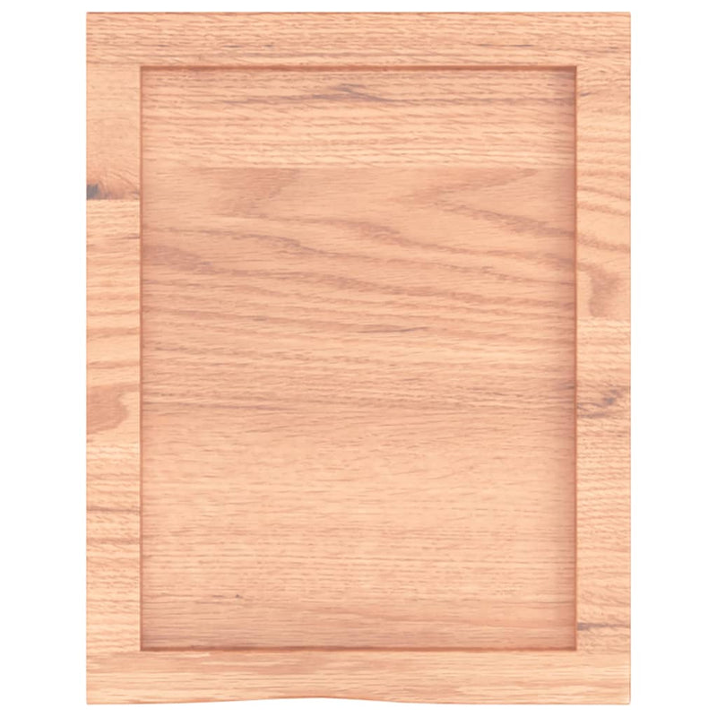 vidaXL világosbarna kezelt tömör tölgyfa fali polc 40x50x(2-6) cm