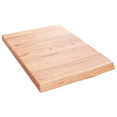 vidaXL világosbarna kezelt tömör tölgyfa fali polc 40x60x(2-4) cm