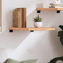 vidaXL világosbarna kezelt tömör tölgyfa fali polc 40x60x(2-4) cm