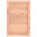 vidaXL világosbarna kezelt tömör tölgyfa fali polc 40x60x(2-4) cm