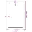 vidaXL világosbarna kezelt tömör tölgyfa fali polc 40x60x(2-4) cm