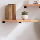 vidaXL világosbarna kezelt tömör tölgyfa fali polc 40x60x(2-4) cm