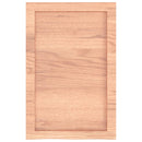 vidaXL világosbarna kezelt tömör tölgyfa fali polc 40x60x(2-6) cm