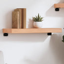 vidaXL világosbarna kezelt tömör tölgyfa fali polc 60x20x6 cm