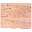 vidaXL világosbarna kezelt tömör tölgyfa fali polc 60x50x2 cm
