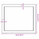 vidaXL világosbarna kezelt tömör tölgyfa fali polc 60x50x(2-6) cm