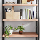vidaXL világosbarna kezelt tömör tölgyfa fali polc 100x50x(2-6) cm
