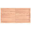 vidaXL világosbarna kezelt tömör tölgyfa fali polc 120 x 60 x (2-6) cm