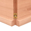 vidaXL világosbarna kezelt tömör tölgyfa fali polc 140 x 30 x (2-4) cm