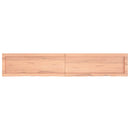 vidaXL világosbarna kezelt tömör tölgyfa fali polc 160 x 30 x (2-4) cm