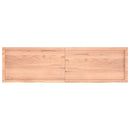 vidaXL világosbarna kezelt tömör tölgyfa fali polc 180 x 50 x (2-4) cm