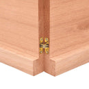 vidaXL világosbarna kezelt tömör tölgyfa fali polc 200 x 50 x (2-4) cm