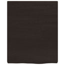 vidaXL sötétbarna kezelt tömör tölgyfa fali polc 40x50x(2-4) cm