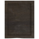 vidaXL sötétbarna kezelt tömör tölgyfa fali polc 40x50x(2-4) cm