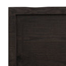 vidaXL sötétbarna kezelt tömör tölgyfa fali polc 40x50x(2-4) cm