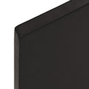 vidaXL sötétbarna kezelt tömör tölgyfa fali polc 80x40x2 cm