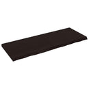 vidaXL sötétbarna kezelt tömör tölgyfa fali polc 160 x 60 x (2-6) cm