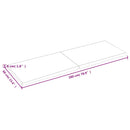 vidaXL sötétbarna kezelt tömör tölgyfa fali polc 180 x 60 x (2-4) cm