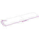 vidaXL sötétbarna kezelt tömör tölgyfa fali polc 220 x 50 x (2-6) cm