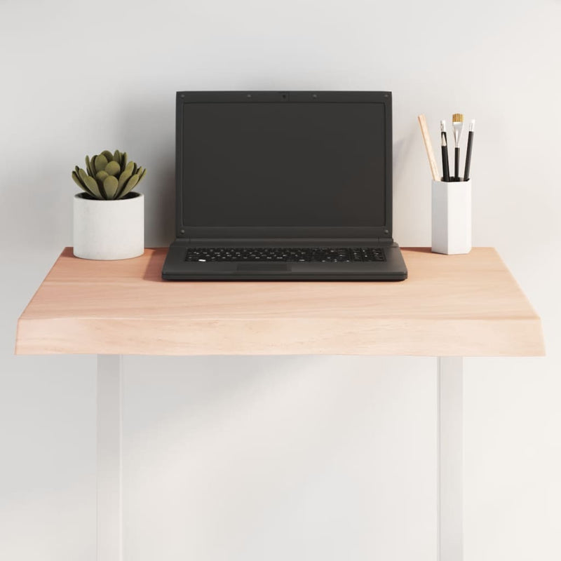 vidaXL asztallap 60x40x(2-4) cm kezeletlen tömör fa élőszegélyes