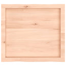 vidaXL asztallap 60x50x(2-6) cm kezeletlen tömör fa élőszegélyes