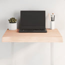 vidaXL asztallap 60x60x(2-6) cm kezeletlen tömör fa élőszegélyes