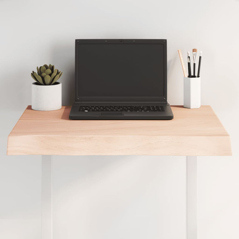 vidaXL asztallap 60x60x(2-6) cm kezeletlen tömör fa élőszegélyes