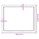 vidaXL asztallap 80x60x(2-4) cm kezeletlen tömör fa élőszegélyes