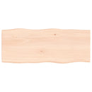 vidaXL asztallap 100x40x(2-4) cm kezeletlen tömör fa élőszegélyes