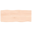 vidaXL asztallap 100x40x(2-6) cm kezeletlen tömör fa élőszegélyes