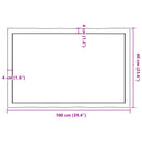 vidaXL asztallap 100x60x(2-6) cm kezeletlen tömör fa élőszegélyes