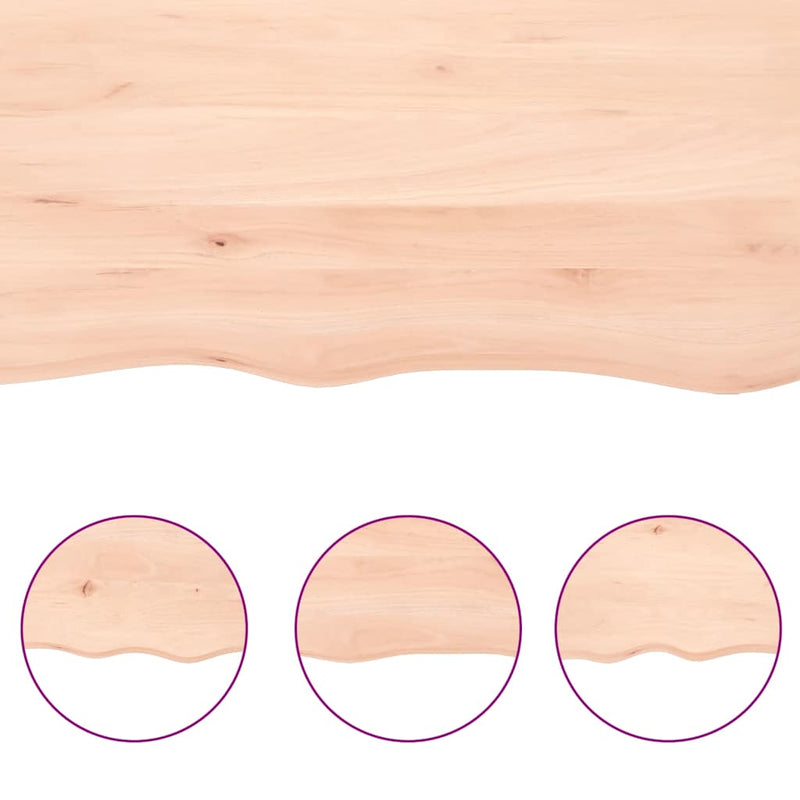 vidaXL kezeletlen tömör fa asztallap 140x50x(2-4) cm