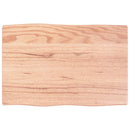 vidaXL kezelt világosbarna tömör tölgyfa asztallap 60x40x2 cm