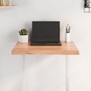vidaXL világosbarna asztallap 60x40x(2-4) cm kezelt tömör élőszegélyes