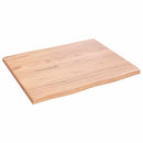 vidaXL kezelt világosbarna tömör tölgyfa asztallap 60x50x2 cm