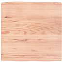 vidaXL világosbarna asztallap 60x60x(2-6) cm kezelt tömör élőszegélyes